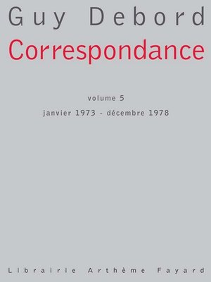 cover image of Correspondance, volume 5